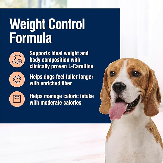 Blue Buffalo True Solutions Weight Control Natural Dry Dog Food for Adult Dogs, Chicken, 24-lb. Bag