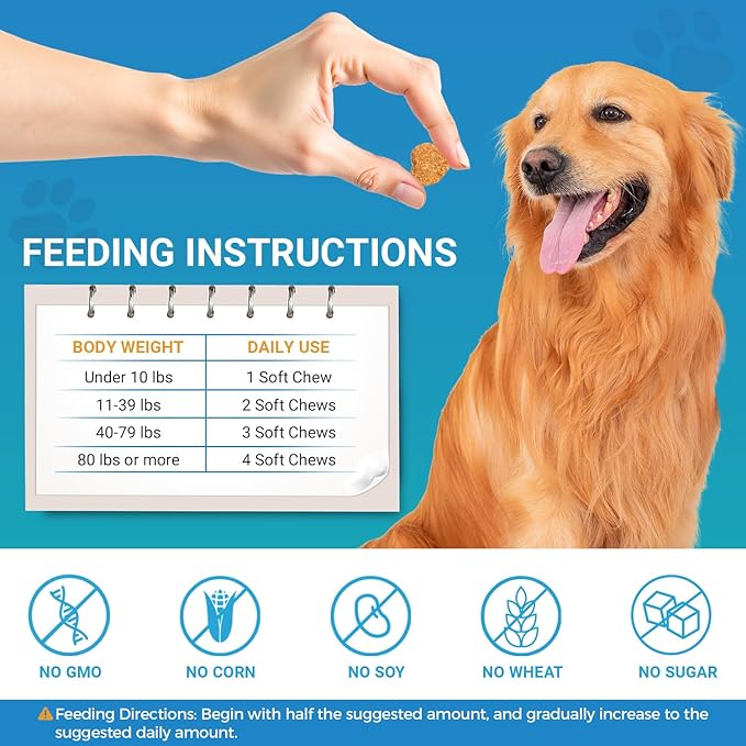 Flea and Tick Prevention for Dogs, 120 Soft Chews Natural Dog Flea and Tick Chewables Oral Flea Supplement for Dogs, Puppy Flea Support - All Breeds & Ages - Chicken Flavor