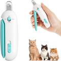 Professional Cat Nail Clipper and Trimmer with 3 Adjustable Safety Levels (1-3.5mm), Kitten Supplies, Puppy Grooming Tools, with Debris Catcher & Hidden Nail File