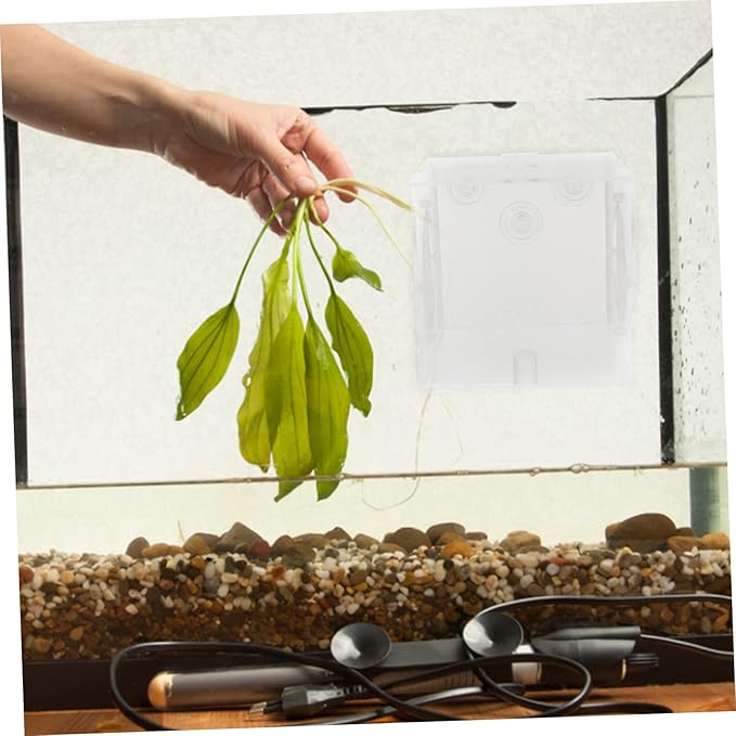 Happyyami Fish Isolation Box Design Incubator for Guppy Breeding Aquarium Tank Separator Cups for Easy Installation and Observation of Fish Fry Hatching