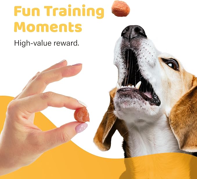 iPaw Turkey Tots Dog Treats for Puppy Training, All Natural Human Grade Dog Treat, US Sourced Raw Material, Hypoallergenic, Easy to Digest (Turkey Tots)