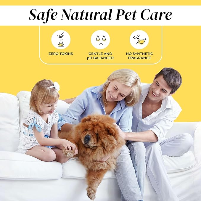 Dog Shampoo and Body Wash - 13.5 Fl Oz of Super Soft Pet Shampoo for Dogs - Made with Honey and Milk for a Healthy Skin and Coat - Made in The USA