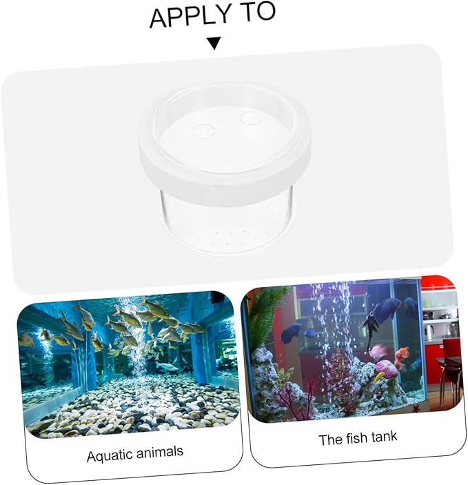 NOLITOY 2pcs Fish Tank Floating Breeding Box Acrylic Isolation Container Openable Lid Water Permeable Design for Small Fish and Shrimp for Aquatic Hatchery
