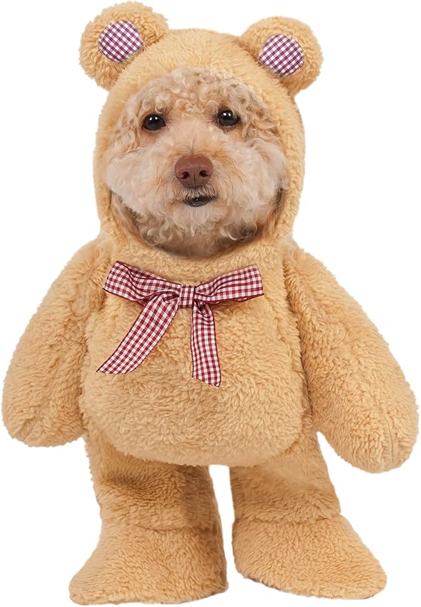 Rubies Walking Teddy Bear Pet Costume for Dogs or Cats, XS