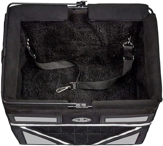 TRAVELIN K9 Pet-Pilot MAX Dog Bicycle Basket Carrier | 8 Color Options for Your Bike (Silver/Grey)