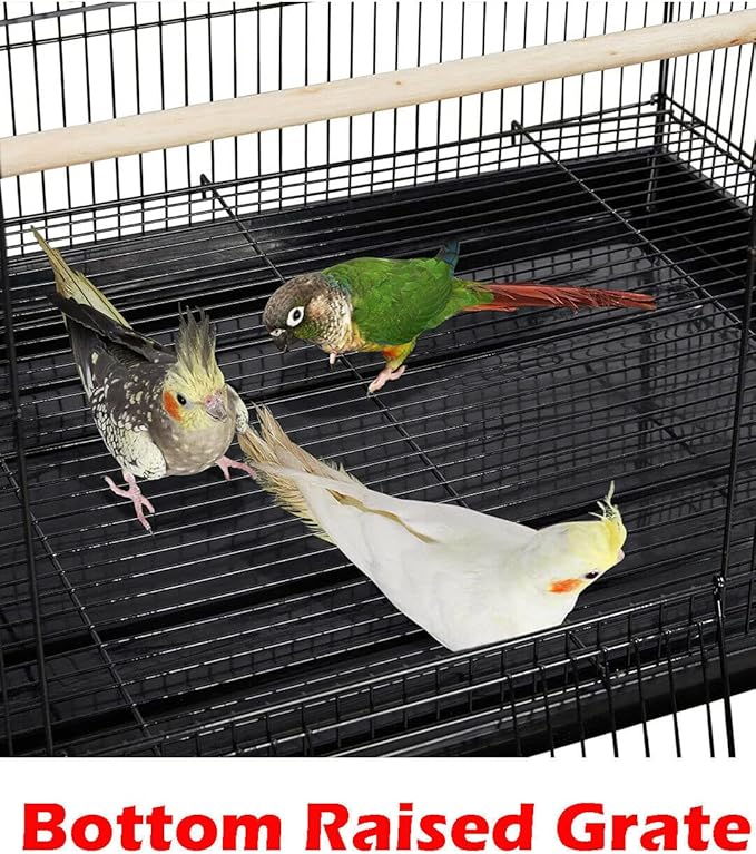 Lot of Breeding Bird Flight Cages for Canary Parakeet Aviaries Budgies Lovebird Finch (Large 30" Black Divider)
