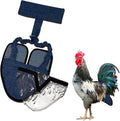 Hen Holster Wrap-Around Bird Diaper & Harness for Hens, Roosters, Ducks, Geese - with Removable Vinyl Liner, Adjustable Fit for Outdoor Adventures & Indoor Use - Easy to wear - Large, Denim