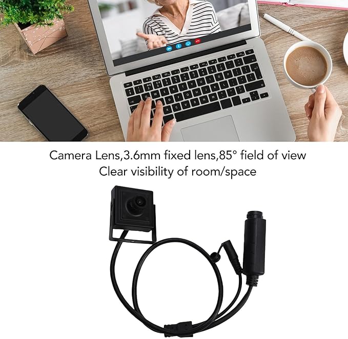 POE IP Camera, Indoor Security Camera, 3.6mm Lens 85 View Angle with Built in Mic, for Baby Dog Monitor Pet Home Surveillance (3MP)