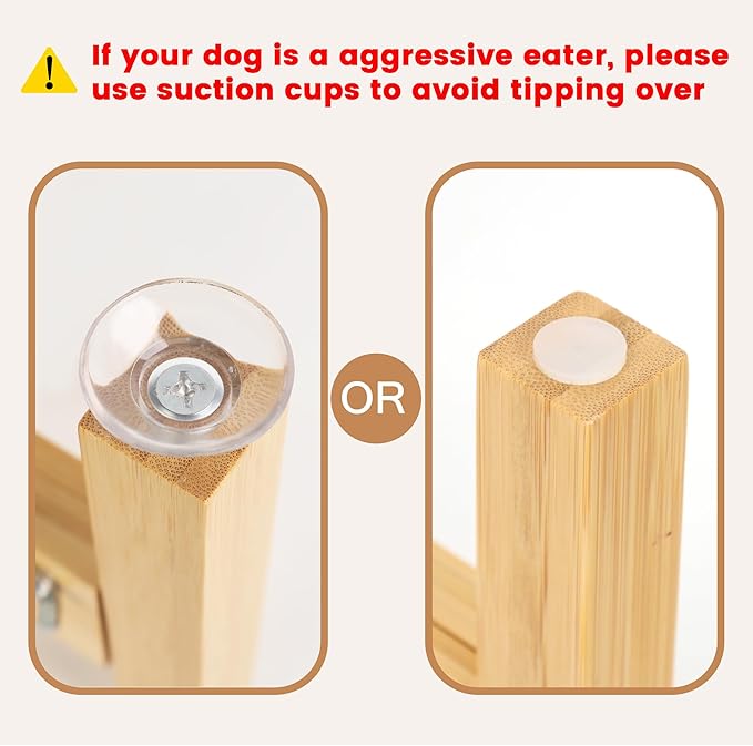 Elevated Dog Bowl Stand,Adjustable Dog Food Stand for 6”-8” Bowls,Single Dog Bowl Holder 7” Tall for Cats and Small Dogs