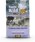 Taste of the Wild Sierra Mountain Grain-Free Canine Recipe with Roasted Lamb Dry Dog Food for All Life Stages, Made with Protein from Real Lamb and Guaranteed Nutrients and Probiotics 14lb