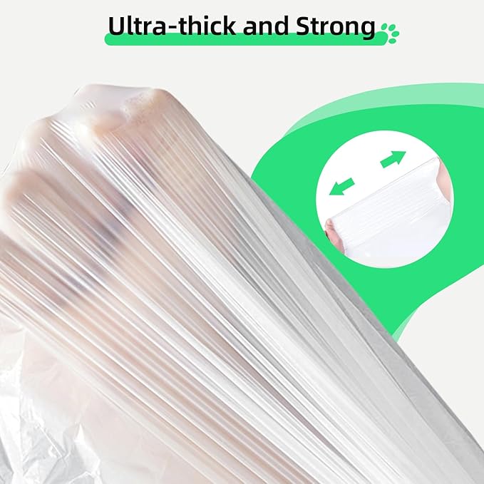 45 Count Waste Drawer Liners Bags Compatible with Litter Box Robot 4/5/3, Thick Self-cleaning Cat Litter Box Liners refill with Drawstring Heavy Duty 10-12 Gallons of Capacity