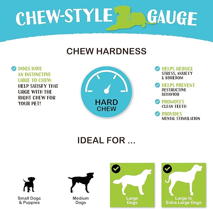 Raw Paws Compressed Rawhide Bones for Large Dogs (10 Pack) - Natural Raw Hides Large Dogs Long Lasting - Single Ingredient Rawhide Chews Dog Bones for Aggressive Chewers