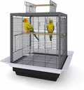 GarveeLife Small Bird Cage, 20 Inch Bird Cage, Parakeet Cage with Tray and Handle for Parrot Cockatiels Budgies Finch Lovebirds Pigeons, Black
