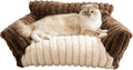 Cat Bed Washable Pet Chair - Large Fluffy Supportive Cat Sofa for Indoor-Medium Dog Bed with Removable Cover