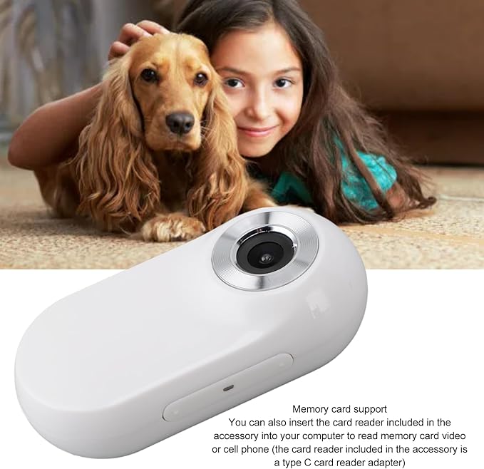 Denash 4K Cat Camera Collar, HD 1080P Wide Angle LCD Display, Ultralight Cat Camera with Video & Photo Function for Dogs Cats Gift Indoor/Outdoor Puppy Supplies