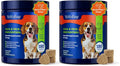 Flea and Tick Prevention for Dogs Chewable - Duck & Pear Flavor - Dog Flea and Tick Treatment Chewable, Natural Defense- Dog Immune Support Supplement, 2 Pack