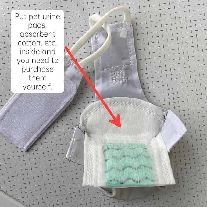 Bird Clothes Parrot Diapers Bird Flight Suits, Reusable Waterproof Diapers pet Bird Supplies (Without Rope, 2XL)