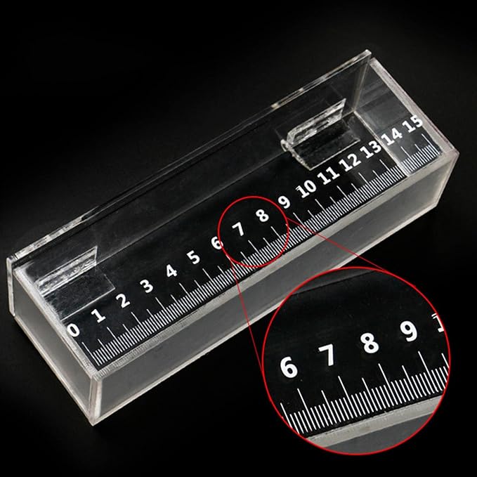 Fishing Fish Viewing Box Acrylic with Lid Mini Aquarium Outdoor Indoor Small Portable Safe Fish Breeder Hatching Boxes with Scale