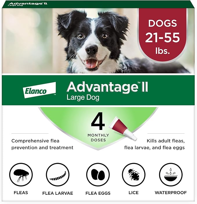 Advantage II Large Dog, 4 pack