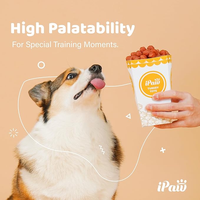 iPaw 5 Stock-Up Combo Chicken Tots Dog Treats for Puppy Training, All Natural Human Grade Dog Treat, Hypoallergenic, Easy to Digest (Chicken Tots), 5 Packs
