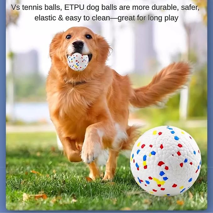 Automatic Ball Launcher for Dogs ，The Upgraded Ball Thrower Adjustable Distance 20-45ft Including 6 PCS 2.3-inch Sized Balls, Interactive Dog Toys Suitable for Small to Medium Sized Dogs