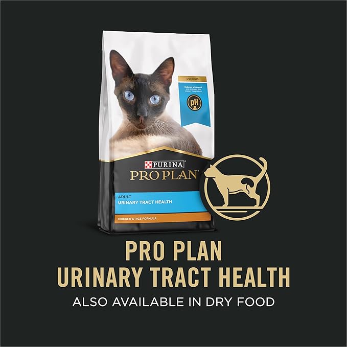 Purina Pro Plan Urinary Cat Food Wet Variety Pack Urinary Tract Health Chicken, Beef and Chicken, and Turkey and Giblets - (Pack of 36) 3 oz. Cans