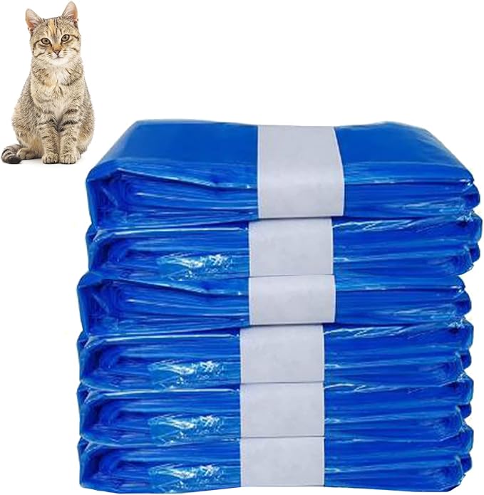 6 Pack Cat Litter Refills Bag,Compatible with Litter Refill Litter Disposal Refill Cartridge Generic Pail Liner Suitable for Genie Original Refill Cartridge Not Included