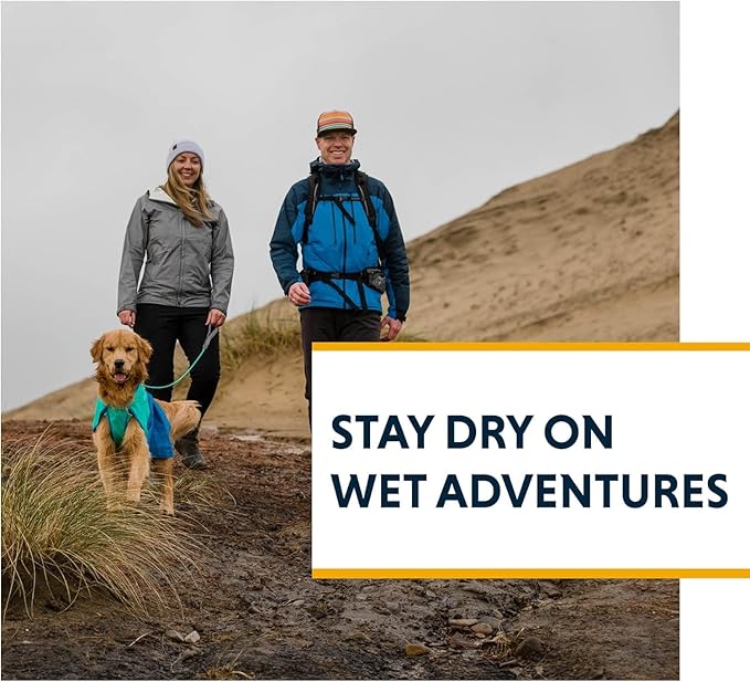 Ruffwear, Sun Shower Dog Raincoat, All-Weather Jacket, Waterproof, Windproof & Lightweight, Mineral Yellow, Medium