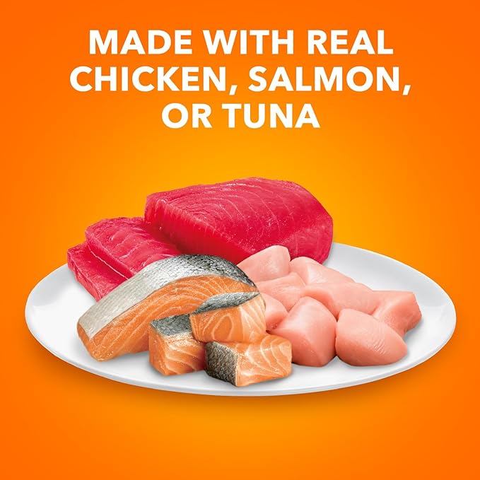 IAMS Perfect Portions Adult Wet Cat Food Pate, Chicken, Salmon, and Tuna Recipe Variety Pack, 2.6 oz. Easy Peel Twin-Package Trays (, 48 Servings), 24 Count (Pack of 2)