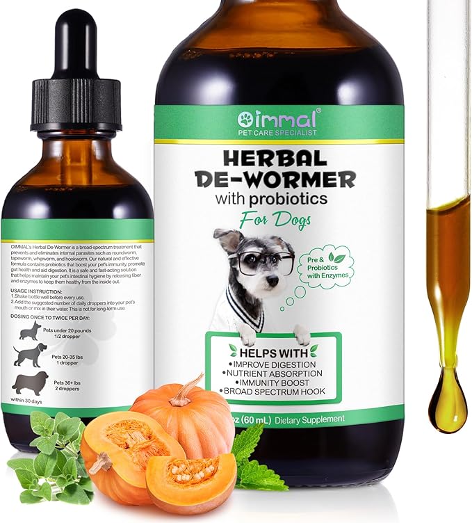 Specifically Formulated for Dogs, Natural Intestinal Defense for Dogs, Herbal Cleanse, Digestive Support for All Dog Breeds, Puppy & Kitten, Gut Health, Supplement Drops, Advanced Broad Spectrum