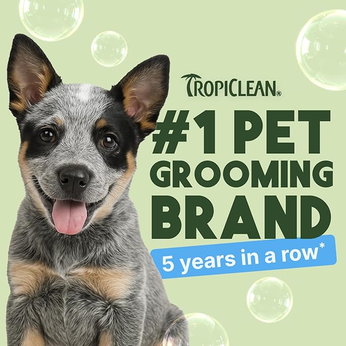 TropiClean Gentle Puppy Shampoo, Dog Shampoo for Allergies & Sensitive Skin, Professional Dog Shampoo, Made in USA, Gentle Coconut Scent, 2.5 Gallon