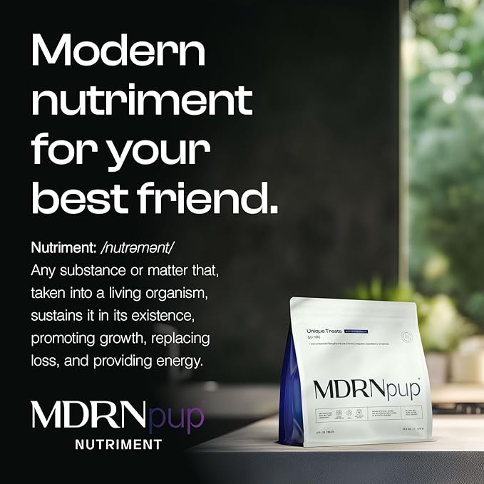 MDRNpup® Unique Dog Treats, Human Grade and All-Natural, Only Four Ingredients, High Protein - Amino Acids, Nothing Artificial, Soft Baked in The USA (13.2 Ounce, Chickpea & Pumpkin)