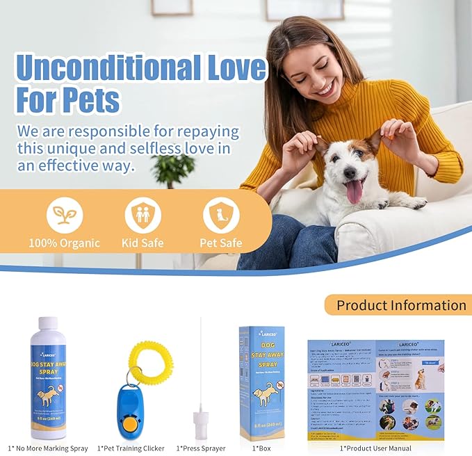 8 Oz Quality Dog Not Here Pee for Your Pet Training - Keep Your Dog from Peeing Indoors and Outdoors - Gentle and Effective Pet Behavior Aid - Pet-Friendly Spray to Curb Dog Urine Behavior