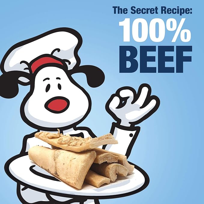 ValueBull Beef Cheek Slices, Long Lasting Dog Chews, Thick 9-10 Inch, 120 Count Bulk Pack - Long Lasting Dog Chews, Rich in Collagen, Single Ingredient, Cleans Teeth