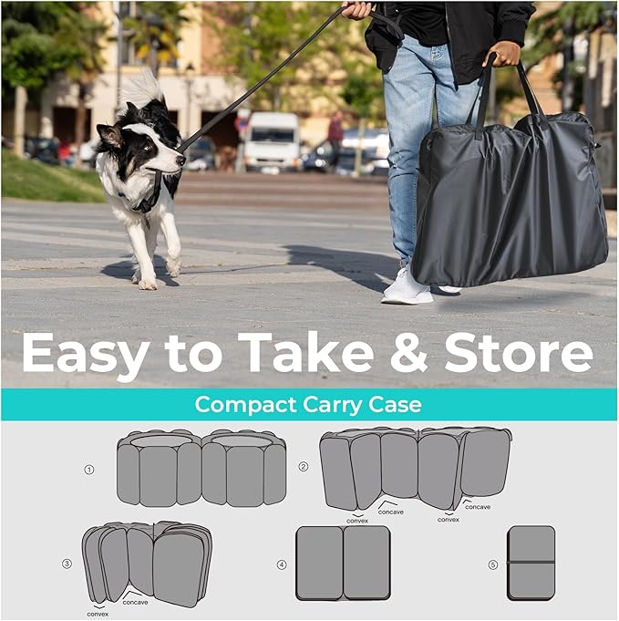 2-in-1 Cat Playpen with Pee Pad, 72''Pop Up Dog Pet Playpen for Indoor Outdoor Cats Enclosed, Portable Pet Playpen, Kitten Puppy Foldable Play Pen Cat Dog Tent Crate Cage Kennel(M, 72" Lx36Wx24H)