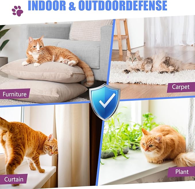 Cat Deterrent Spray - Cat Scratch Deterrent Spray for Furniture Protection, Scratch & Chew Deterrent – Effective Natural Non-Toxic Training Aid for Cats
