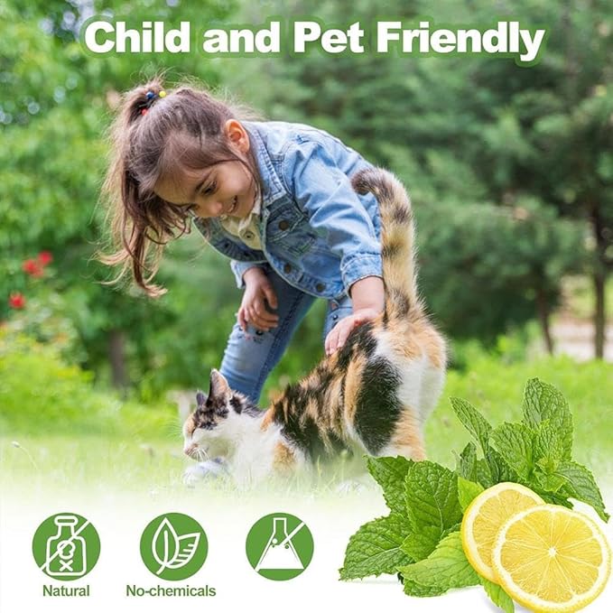 10/12 Pack Dog Deterrent, Cat Repellent Spray, Safe and Effective Formula, for Indoor Outdoor Use, Protects Gardens Furniture from Scratching Digging, Pet and Plant Friendly. (White 10pcs)