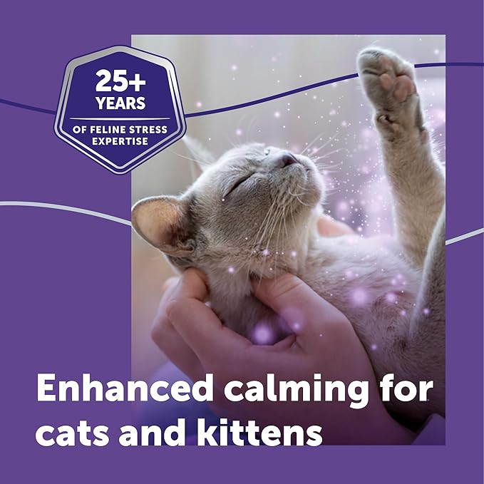 FELIWAY® Optimum 30 Day Cat Calming Refill for Pheromone Diffuser, 48ml - Helps Reduce Common Signs of Stress in Cats & Kittens, Enhanced Calming