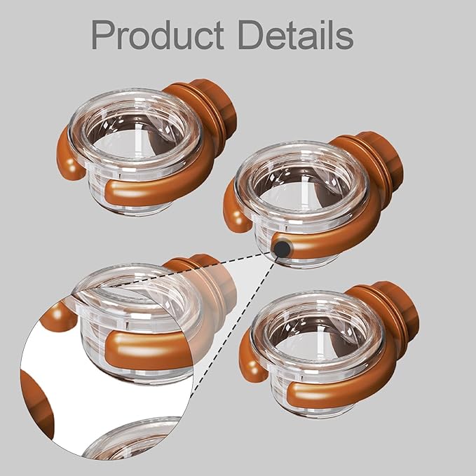 4 Pieces Bird Water Dispenser Garden Decor for Outside Gifts Food Dish Accessories, Brown