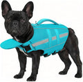 ASENKU Removable Front Float Dog Life Jacket, High Buoyancy Dog Life Vest with Reflective Strips & Rescue Handle for Swimming & Boating, Adjustable Life Jacket for Dogs(Blue M)