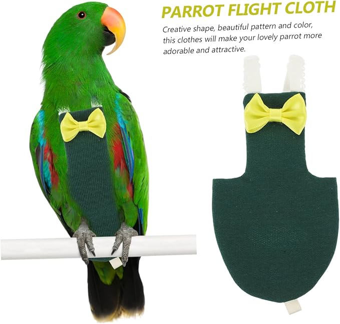 MERRYHAPY Bird Diaper Flight Suit for Parrots and Parakeets Lightweight Clothes for Small Birds and Stylish Nappy for Outdoor Use