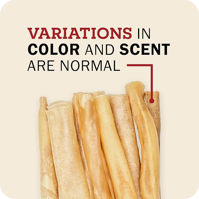Redbarn Pet Products Natural Large Collagen Sticks for Dogs - Long Lasting Alternative to Traditional Rawhide & Bully - Supports Joint, Skin, & Coat Health - Case of 35