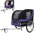Large Dog Bike Trailer with 18.9" Wheels - 120LB Capacity Dog Trailer for Bike, Foldable Pet Bike Trailer for All-Terrain Cycling, Jogging & Camping