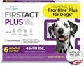 FirstAct Plus Flea Treatment for Dogs, Large Dogs 45-88 lbs, 6 Doses, Same Active Ingredients as Frontline Plus Flea and Tick Prevention for Dogs