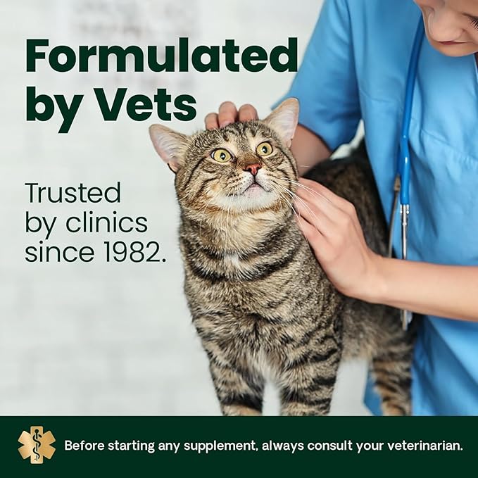 VetriScience Ultimate Strength Healthy Hip & Joint Chews, GlycoFlex Glucosamine, Chondroitin and Green-Lipped Mussel Joint Supplement for Cats, Soothe Joint Discomfort, Fish, 30 Count