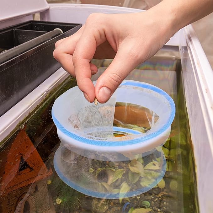 Aquarium Breeding Box Fish Isolation Chamber Nylon Floating Mesh Hatchery Tank for Betta Clownfish Fry Separation and Incubation in Aquarium