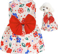 choyaxo Floral Dog Dress Cute Dog Skirt Pet Dress Summer Pet Clothes for Puppy Small Cats
