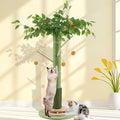 Cat Scratching Post for Indoor Cats Adults, 45 Inch Tall Cat Scratcher with Sisal Rope, Large Cats Scratching Posts with Hanging Ball for Kittens and Medium Large Cats