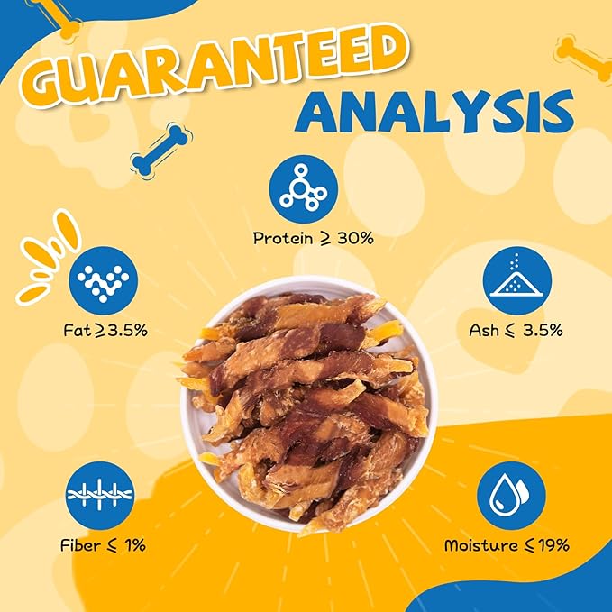 gazeupon Dog Treats, Chicken&Duck Wrapped Sweet Potato, Healthy Training Snacks for Small Medium Dogs, Rawhide Free,14.1 oz