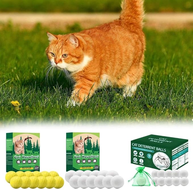 10/12 Pack Dog Deterrent, Cat Repellent Spray, Safe and Effective Formula, for Indoor Outdoor Use, Protects Gardens Furniture from Scratching Digging, Pet and Plant Friendly. (White 12pcs)
